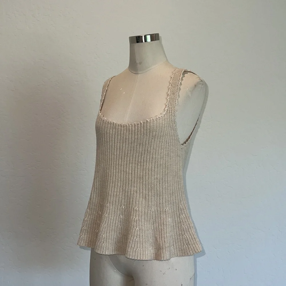 Heartloom Cream Ribbed Square-Neck Tank - Picture 9 of 10